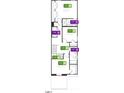 Layout featuring bedrooms and baths on the 2nd story of the home at 2015 Oakdale Dr, Durham, NC 27703