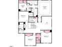 Second floor floor plan including owner's suite, loft, three bedrooms and two baths at 2625 Stonington Dr, Cary, NC 27523
