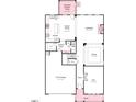 First floor floor plan of home including kitchen, gathering room, dining, foyer, flex and garage at 2625 Stonington Dr, Cary, NC 27523