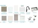 Design selections include LVP flooring, white quartz, tile backsplash, matte black faucet, and stainless bathroom fixtures at 264 Alden Way, Angier, NC 27501