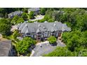 Overhead view of the apartment complex showcasing building architecture and surrounding landscape at 340 Allister Dr # 201, Raleigh, NC 27609