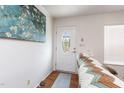 Inviting entryway with decorative door, stylish accents, and bright natural light at 168 Hoss Ridge Ln, Dunn, NC 28334