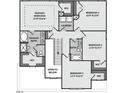 Second floor plan features a primary bedroom with walk-in closet, laundry, and three additional bedrooms at 246 Pretty Run Branch Ln, Wendell, NC 27591