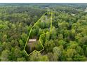 Aerial view of property lines and trees at 4701 Brock Dr, Hurdle Mills, NC 27541
