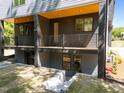Finished basement featuring a walk-out entrance and modern design at 528 1/2 Bragg St, Raleigh, NC 27610