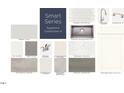 A display of kitchen and bathroom materials and finishings including wall paint, flooring and sink at 2301 Bay Minette Sta # 538, Apex, NC 27502