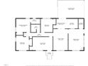 Detailed floorplan illustrating the layout with dimensions at 2710 Delaney Dr, Burlington, NC 27215