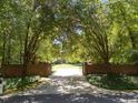 A long, tree-lined driveway leads to a beautiful home, offering privacy and curb appeal at 3203 Rugby Rd, Durham, NC 27707