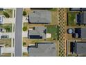 Overhead view features a fenced backyard with a gazebo and lush green lawn at 33 White Ash Dr, Clayton, NC 27527