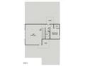 Floorplan of the upper level features a loft, a bedroom, a bathroom, and an HVAC closet at 440 Golden Dragonfly St, Wake Forest, NC 27587