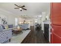 Inviting open-concept living area connects to the kitchen and dining room at 1211 Brown Velvet Ln, Apex, NC 27523