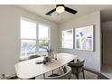 Bright dining room with large window providing great natural light at 2316 Gathering Square Ct, Fuquay Varina, NC 27526