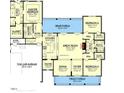 Open-concept layout highlights kitchen, great room, and rear porch, connected to bedrooms and Primary suite at Lot 13H Good Shepherd Trl, Spring Hope, NC 27882