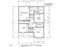 Second floor plan featuring four bedrooms, including an owner's suite with a walk-in closet and bathrooms at 2554 Whitetail Rd, Nashville, NC 27856