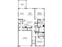 Detailed floor plan showcasing an open-concept layout with a kitchen island and a primary bedroom with ensuite at 227 Macon Lake Drive # 26, Apex, NC 27523