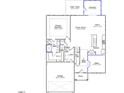 Detailed first-floor plan showcasing the primary bedroom, Gathering room, and kitchen layout at 186 N Maple Walk Dr # 224, Garner, NC 27529