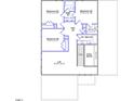 Second-floor plan featuring four bedrooms, a loft, and two bathrooms at 186 N Maple Walk Dr # 224, Garner, NC 27529