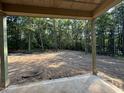 Expansive backyard featuring a beautiful wooded view at 188 Landon Ridge, Sanford, NC 27330