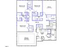 Second floor plan showing bedrooms, baths, bonus room and laundry at 75 N Black Walnut Dr # 189, Garner, NC 27529