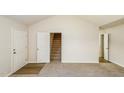 Bright living room with neutral walls, carpeted floors, and white trim ready for personalization at 1003 Walnut Dr, Erwin, NC 28339