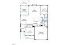 Floor plan showcasing the layout of the first floor, including kitchen, Gathering room, and garage at 3217 Armeria Dr, Apex, NC 27502