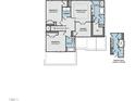 Spacious second-floor plan includes three bedrooms, two bathrooms, a laundry room, and a Bedroom at 15 Malbec Way, Youngsville, NC 27596