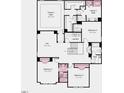 Second floor layout with owner's suite, bedrooms, bathrooms, a laundry room, and a loft at 204 Seagraves Creek Ln, Holly Springs, NC 27540