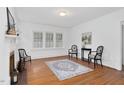 Bright living room with hardwood floors, fireplace, and plenty of natural light at 701 E Nash St, Spring Hope, NC 27882