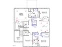 Upstairs floor plan displaying the primary bedroom, three additional bedrooms, and a loft at 30 Bold Dr, Youngsville, NC 27596