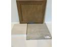 Sample of home materials featuring wood cabinet door, counter top and floor tile at 372 Chesapeak Commons St # 131, Garner, NC 27529