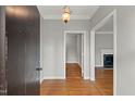 Elegant home entryway featuring hardwood floors and sophisticated trim at 1502 Washington St, Durham, NC 27701