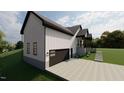 Modern home with attached garage and landscaped front yard at 101 Cochise Cv, Louisburg, NC 27549