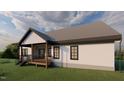 This cozy home features a welcoming back porch, perfect for relaxing outdoors at 101 Cochise Cv, Louisburg, NC 27549
