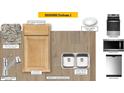 Designed package featuring kitchen granite countertops, Aristokraft cabinets and stainless appliances at 120 Malbec Dr, Chapel Hill, NC 27516