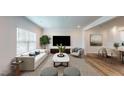 Bright and airy living room with plush seating and stylish decor at 1314 Rosepine Dr, Cary, NC 27519