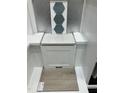 Modern interior selections featuring sleek tile backsplash and stone countertop at 327 Chesapeake Cmns St # 105, Garner, NC 27529