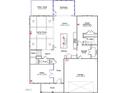 Detailed floor plan showcasing the layout of the first floor at 55 Guardian St, Youngsville, NC 27596