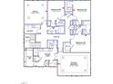 Detailed floor plan showcasing the layout of the second floor at 55 Guardian St, Youngsville, NC 27596