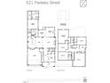 Detailed floor plan showcasing the layout of this home, including the living spaces and bedrooms at 521 Peebles St, Raleigh, NC 27608