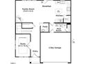 Layout of the first floor featuring a kitchen, Gathering room, study, mud room, garage, breakfast and entry at 1036 Channel Drop Lp, Zebulon, NC 27597