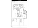 Detailed floor plan showcasing the layout of this home's first and second floors, including bedrooms, kitchen, and living areas at 4404 Triland Way, Cary, NC 27518