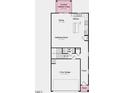 Functional floor plan showing the layout of the ground floor at 8728 Wardle Ct, Wake Forest, NC 27587