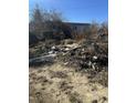 View of debris and junk vehicle covered in brush at 1916 E Hughes Mill Rd, Burlington, NC 27217