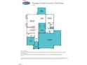 Voyageur floor plan first floor featuring a 3-car garage, kitchen, great room, dining, study, and bedroom at 236 Golfview Ave, Benson, NC 27504