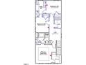 Upstairs floor plan shows the primary bedroom, two other bedrooms, two bathrooms, and a loft at 756 Georgias Landing Pkwy # 3, Raleigh, NC 27603
