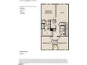 Second floor floor plan featuring a primary bedroom, three bedrooms, a loft, and three bathrooms at 11147 Salers Loop, Middlesex, NC 27557