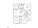Second-floor plan showcasing four bedrooms, including primary suite, plus loft and laundry room at 315 Augusta Pond Way # 169, Raleigh, NC 27603