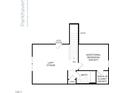 This floor plan highlights the bonus level of this home, with a loft, bedroom, bathroom, and attic access at 5228 Bowes Meadow Ct # 15, Raleigh, NC 27610