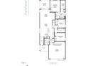Detailed floor plan showcasing the layout of the home's first floor and dimensions of each room at 5228 Bowes Meadow Ct # 15, Raleigh, NC 27610
