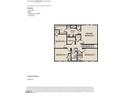 Brooke second floor plan with 4 beds, 3 full bath and 1 half bath and a 2-car garage at 6828 Galloway Dr, Middlesex, NC 27557